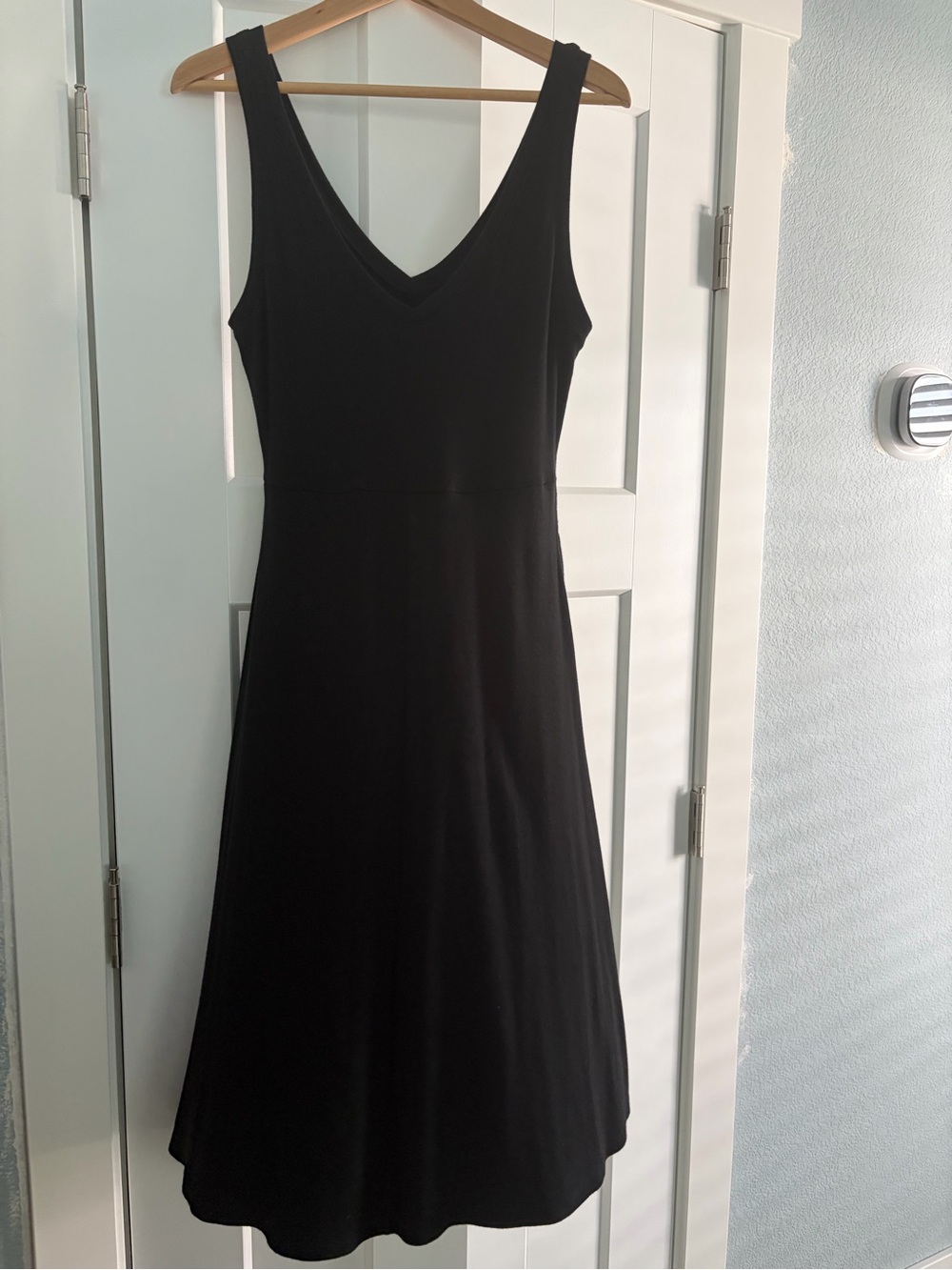 A New Day Classic Black V-Neck Sleeveless A-Line Dress